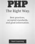 PHP: The Right Way